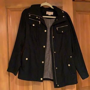 Michael Kors Black Rain Jacket